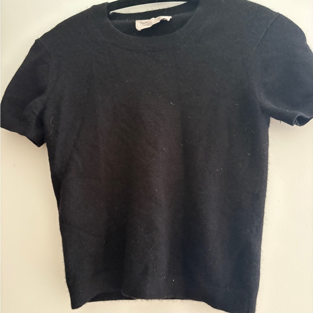 Everlane Black Cashmere Top